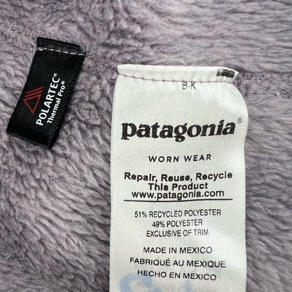 Patagonia Purple Re-Tool Snap-T® Fleece Pullover Sweatshirt Size Medium Women’s - Picture 5 of 5